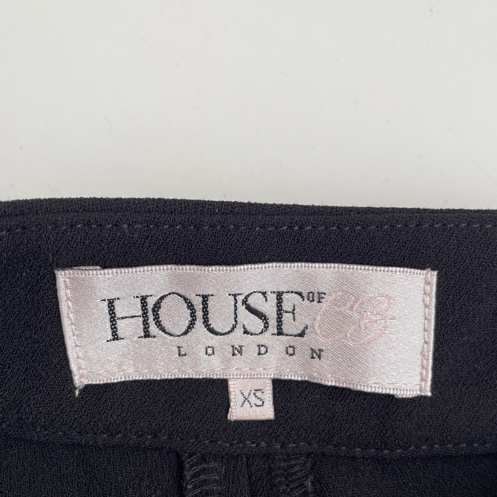 House of CB Mereil Tailored Tuxedo Pants Slacks Trousers High Rise Going Out XS - Picture 4 of 15